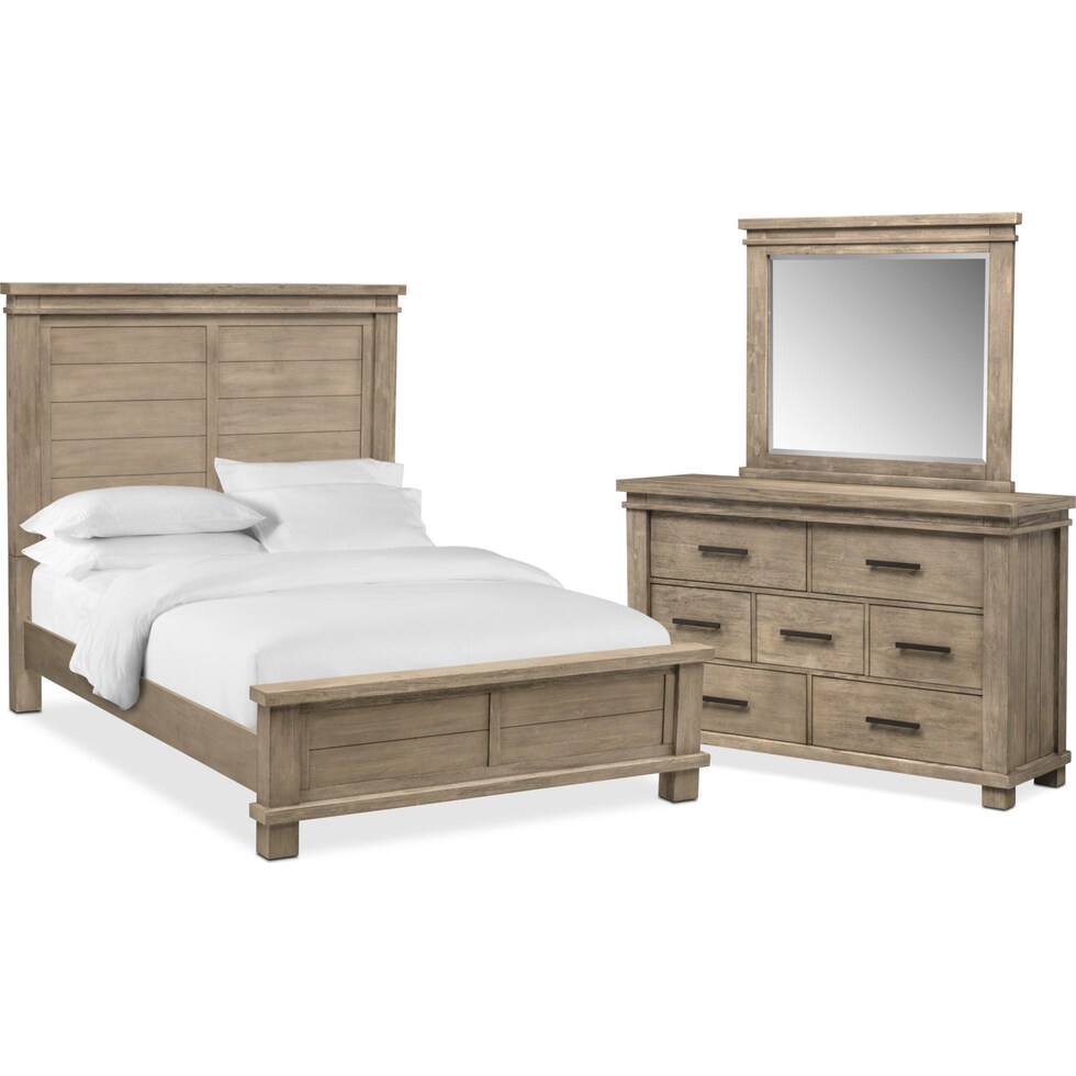 tribeca bedroom gray  pc king bedroom   