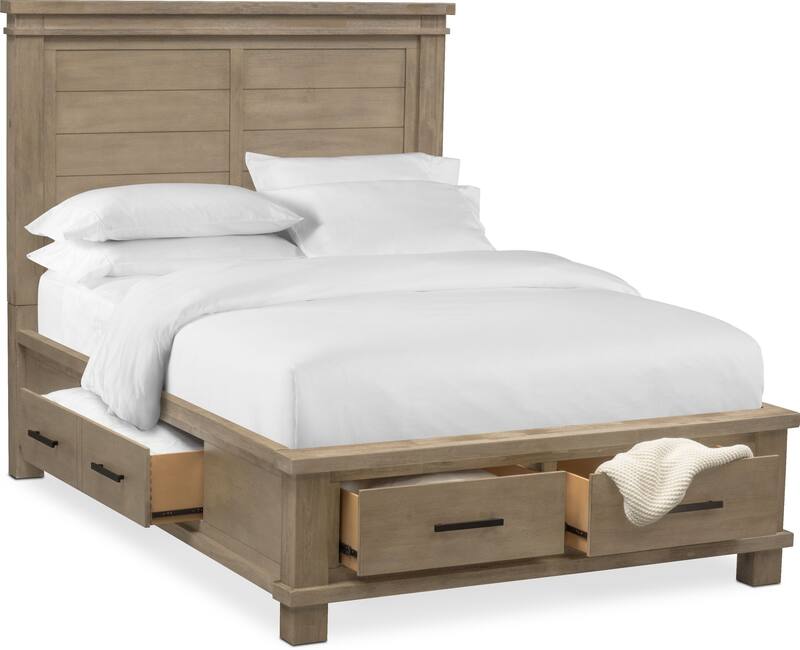 Tribeca Storage Bed with 4 Drawers American Signature Furniture