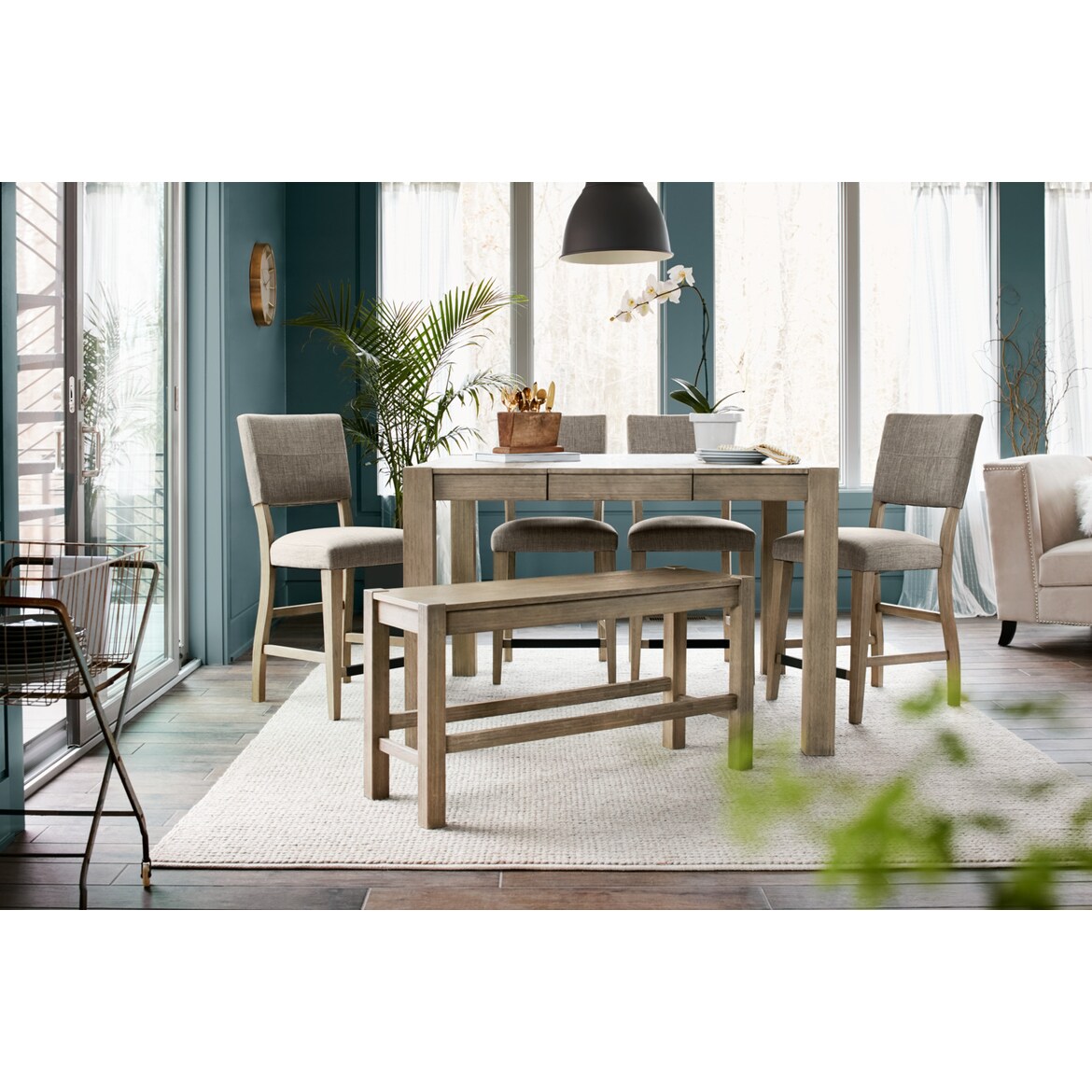 Tribeca CounterHeight Dining Table American Signature Furniture