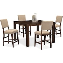 tribeca ch dining tobacco  pc counter height dining room   