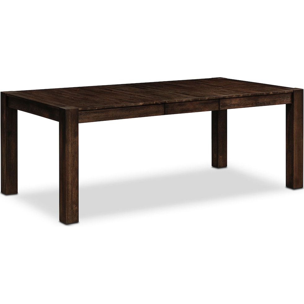 tribeca dining dark brown dining table   