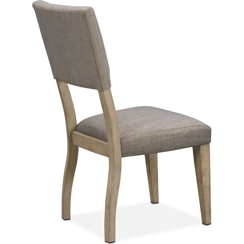 tribeca dining gray upholstered side chair   
