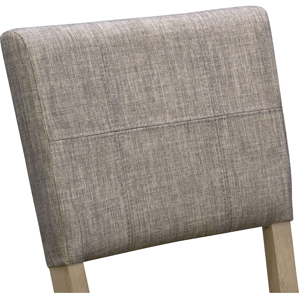 tribeca dining gray upholstered side chair   