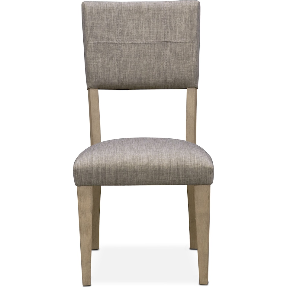tribeca dining gray upholstered side chair   