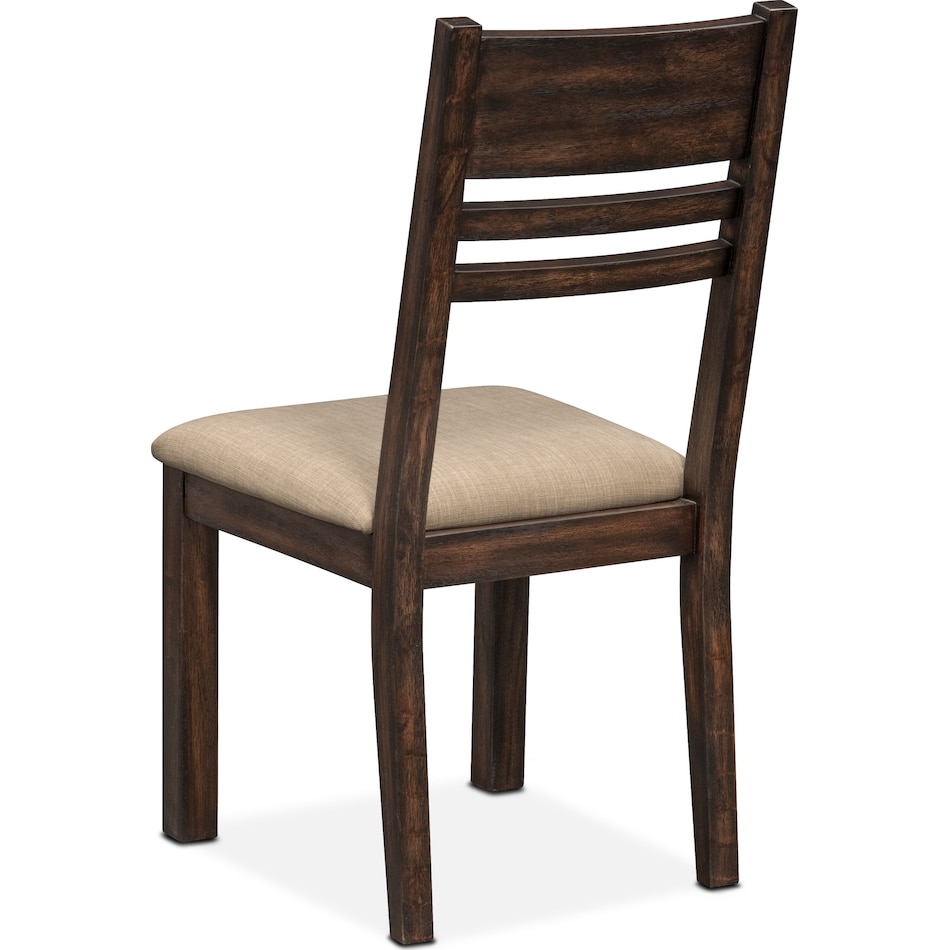 tribeca dining tobacco ladder back side chair   