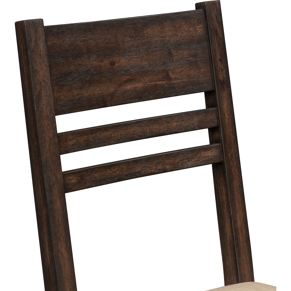 tribeca dining tobacco ladder back side chair   