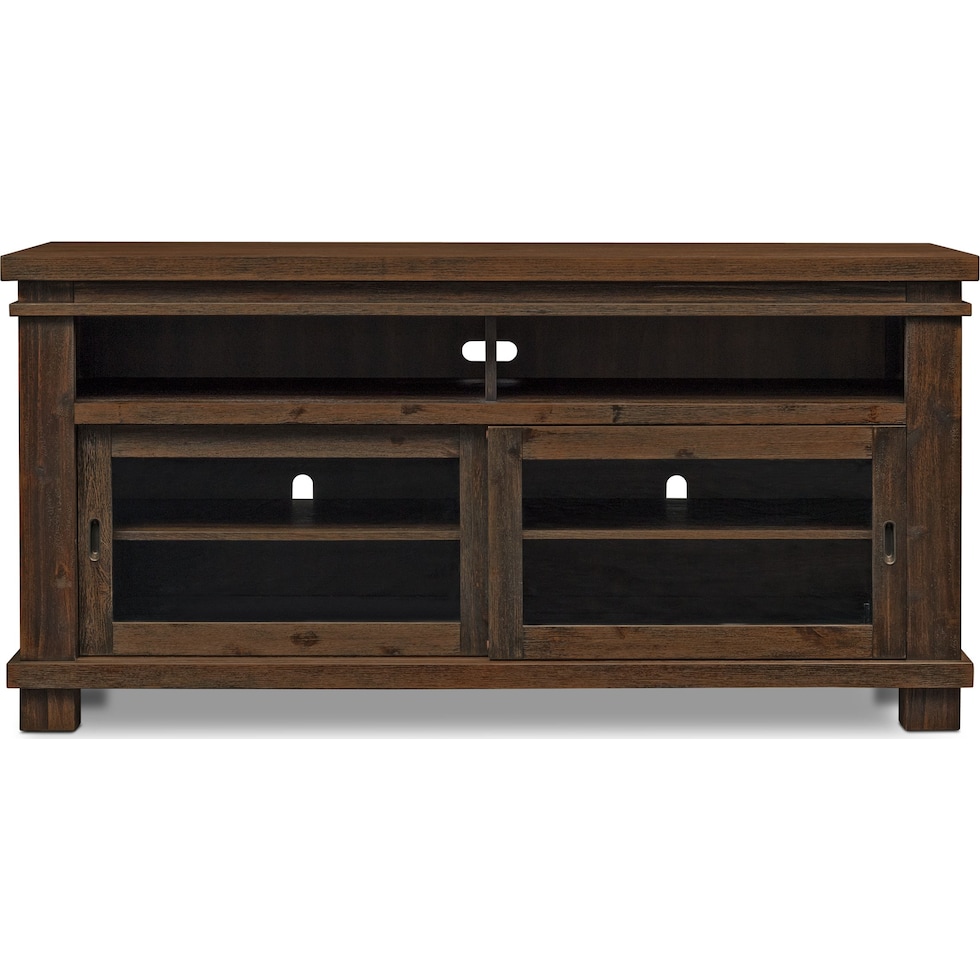 tribeca occasional dark brown tv stand   