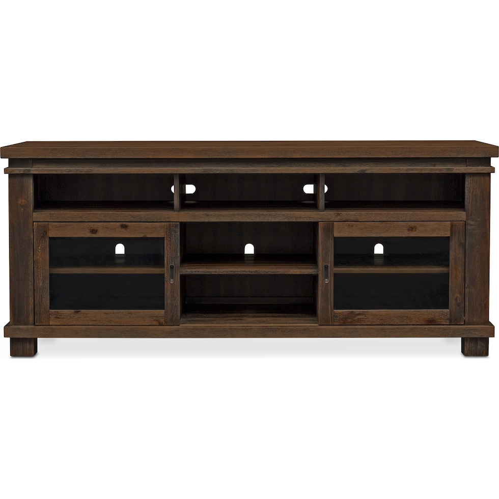 tribeca occasional dark brown tv stand   