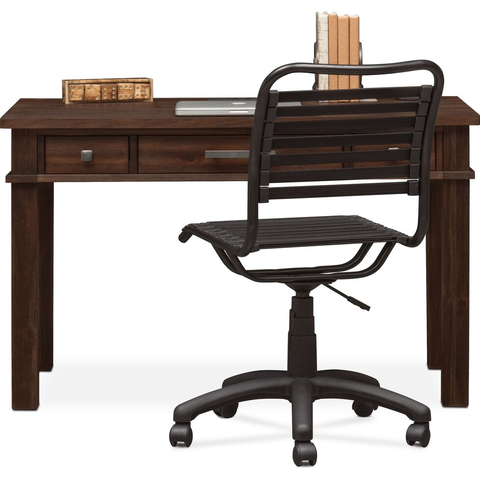 tribeca youth dark brown desk   