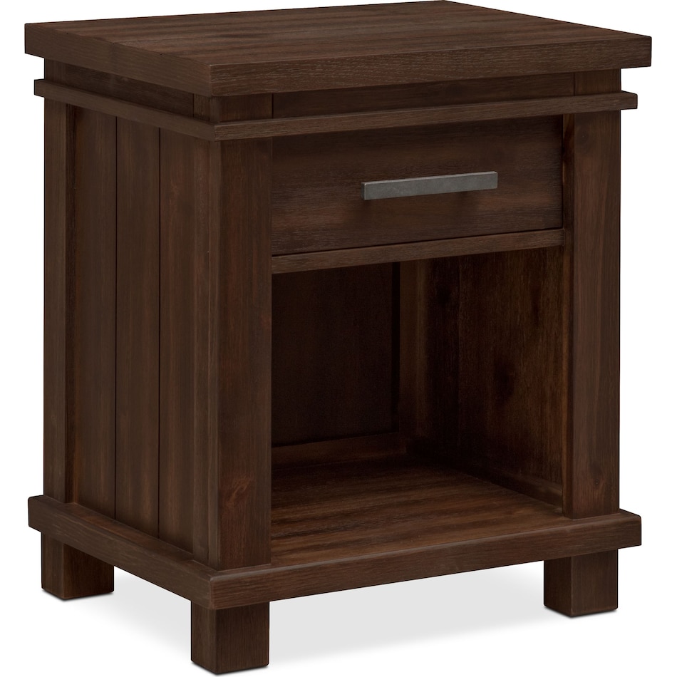 tribeca youth dark brown nightstand   