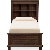 tribeca youth dark brown twin bed   