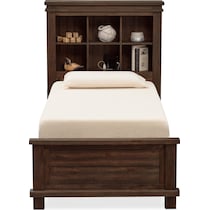 tribeca youth dark brown twin bed   