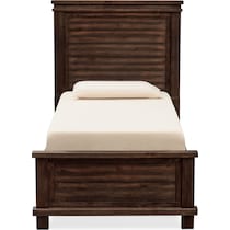 tribeca youth dark brown twin bed   