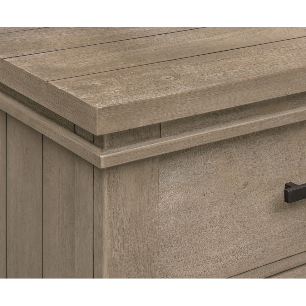 tribeca youth gray dresser & mirror   