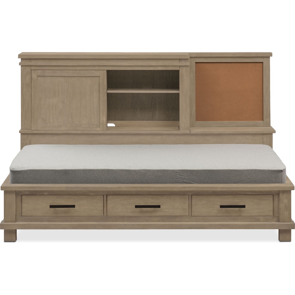 tribeca youth gray full bed   