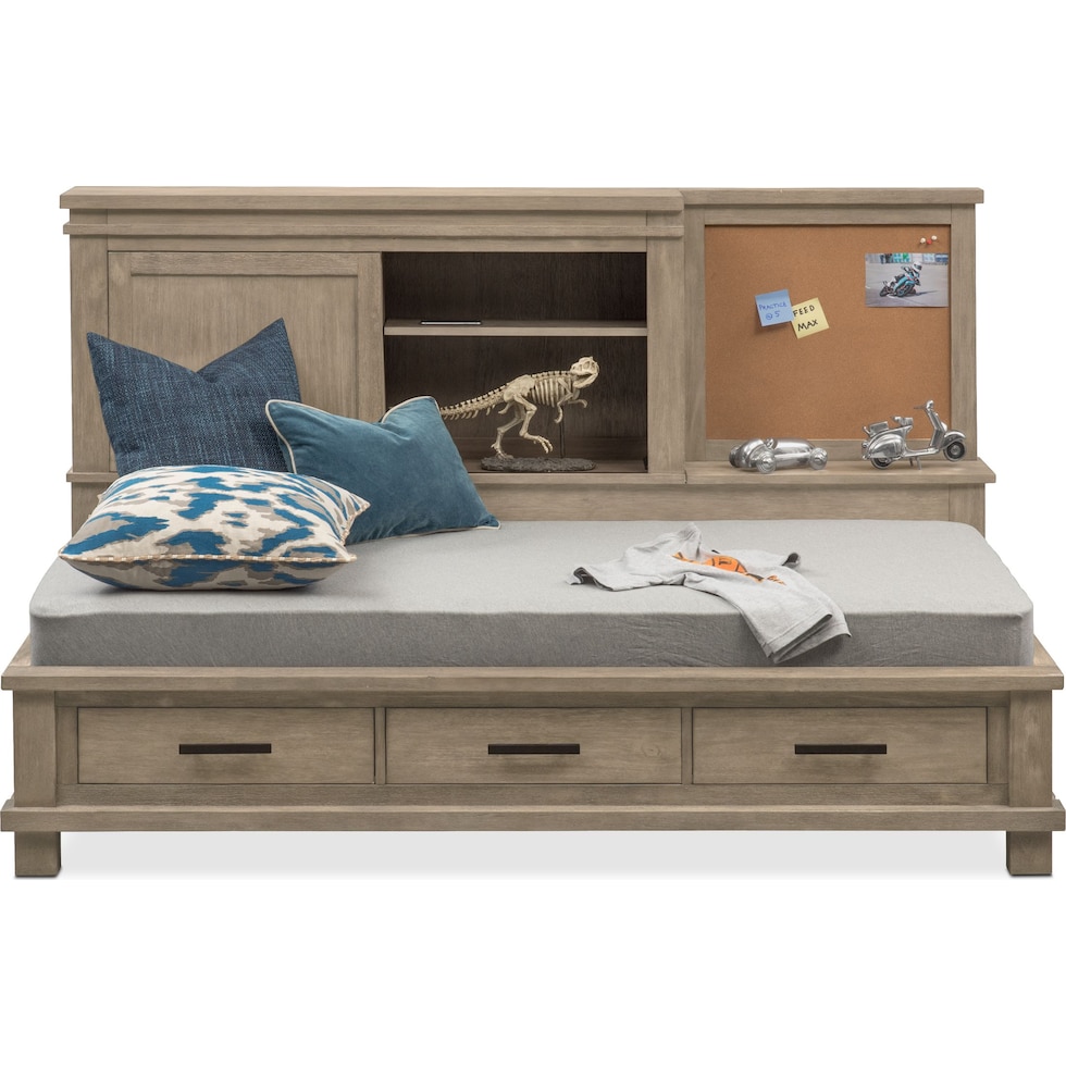 tribeca youth gray full bed   