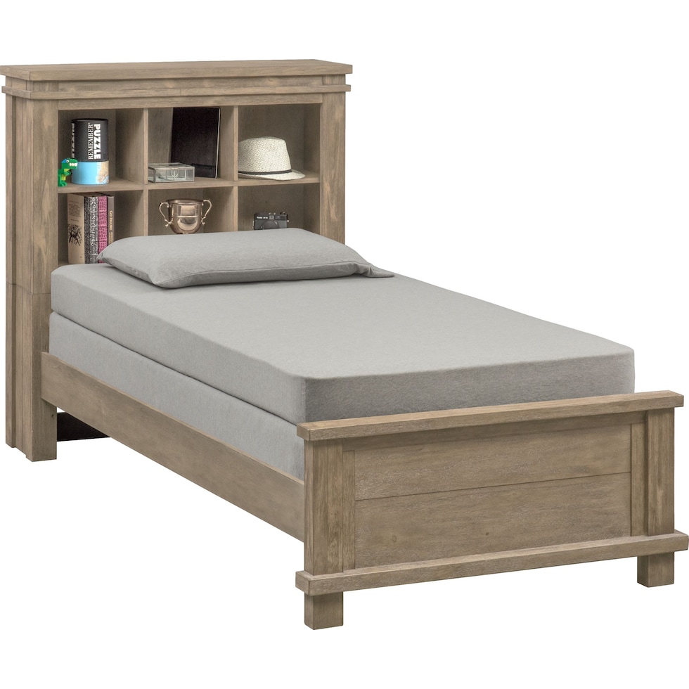 tribeca youth gray twin bed   