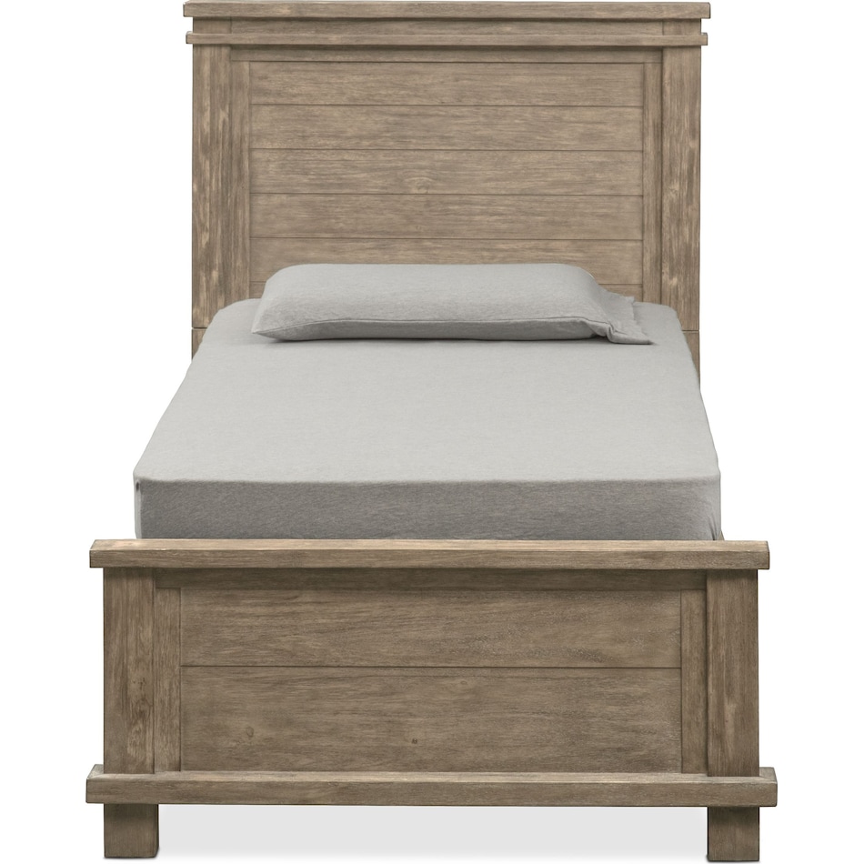 tribeca youth gray twin bed   