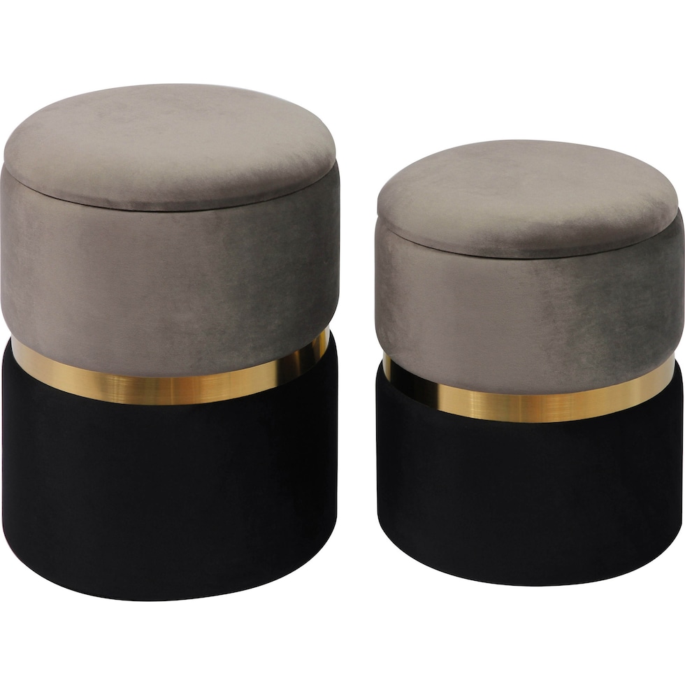 tricia gray ottoman   