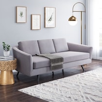 tripp gray sofa   