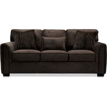 tristan dark brown sleeper sofa   