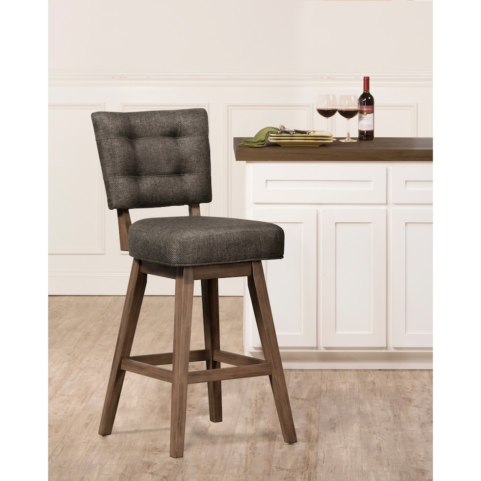 tropea dark brown counter height stool   