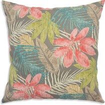 tropical multicolor outdoor pillow   