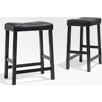 truman black  pack counter height stools   