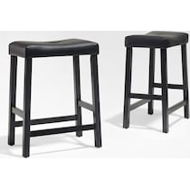 truman black counter height stool   