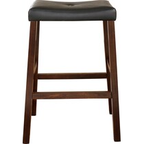 truman dark brown bar stool   
