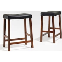 truman red counter height stool   