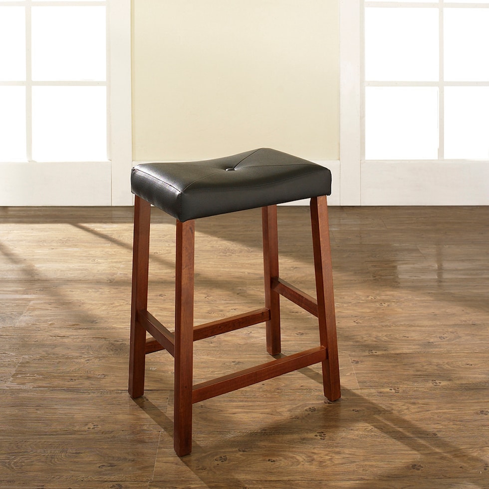 truman red counter height stool   