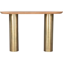 tubular natural console table   