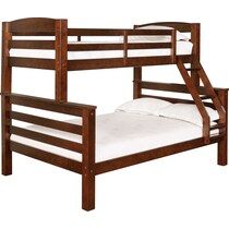 tucker dark brown twin over full bunk bed   