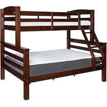 tucker dark brown twin over full bunk bed   