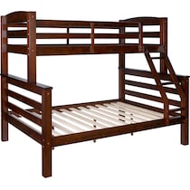 tucker dark brown twin over full bunk bed   