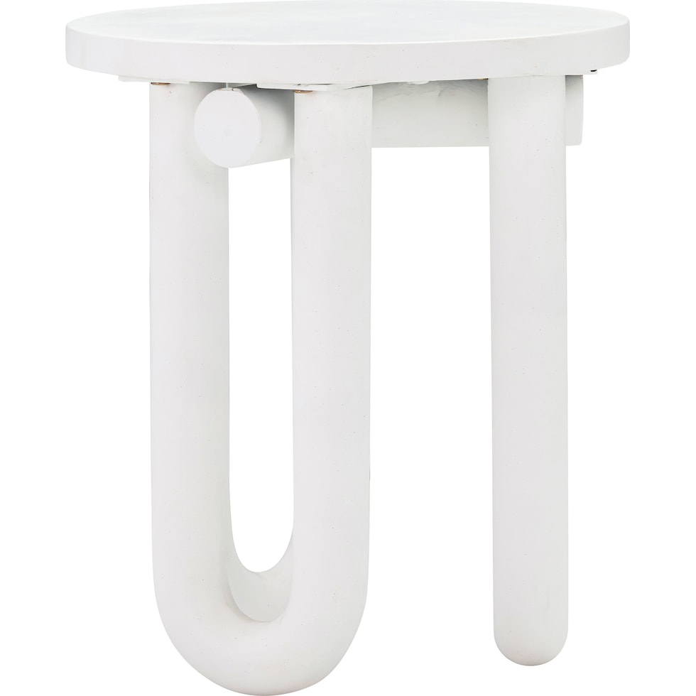 tuckerton white side table   