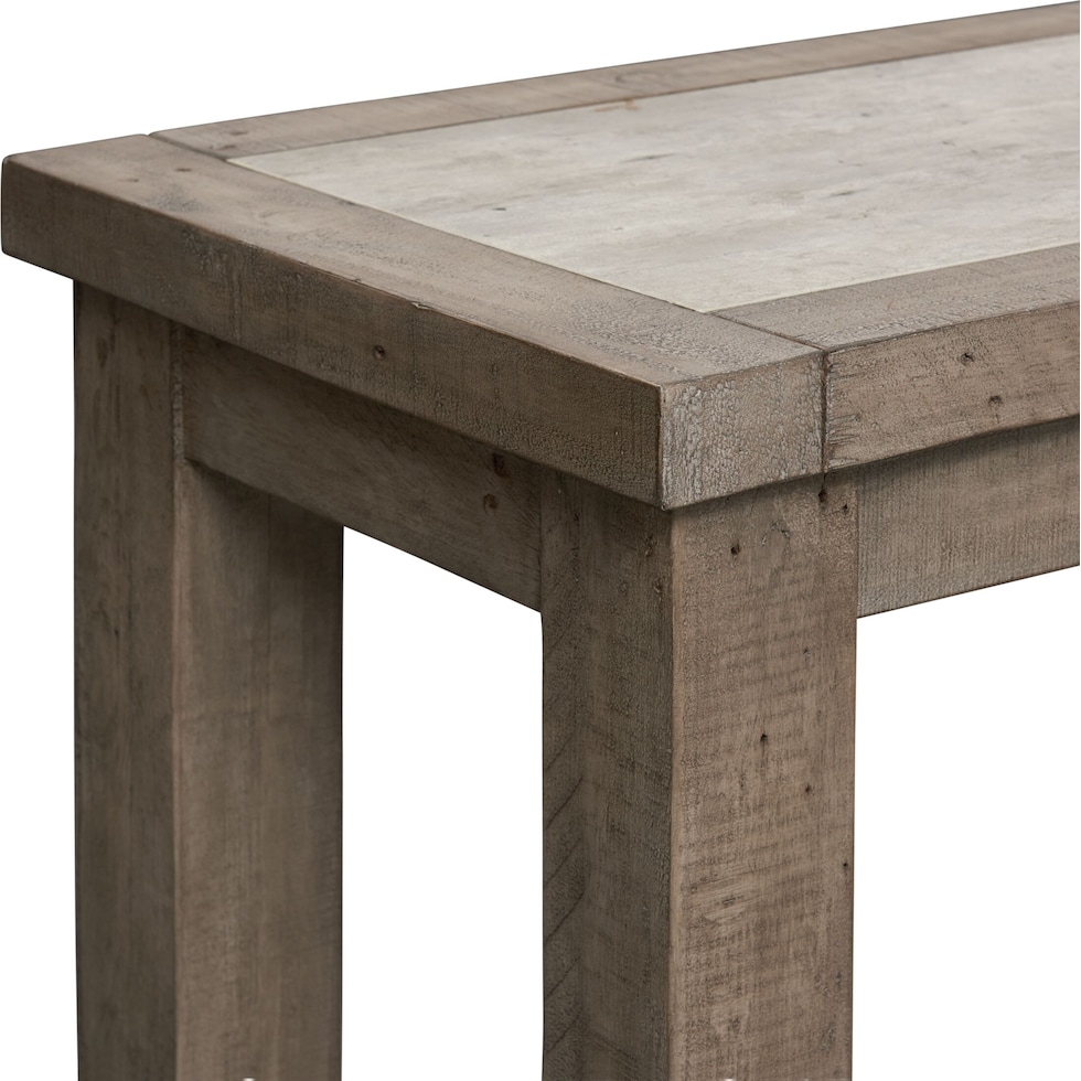 tucson gray console table   