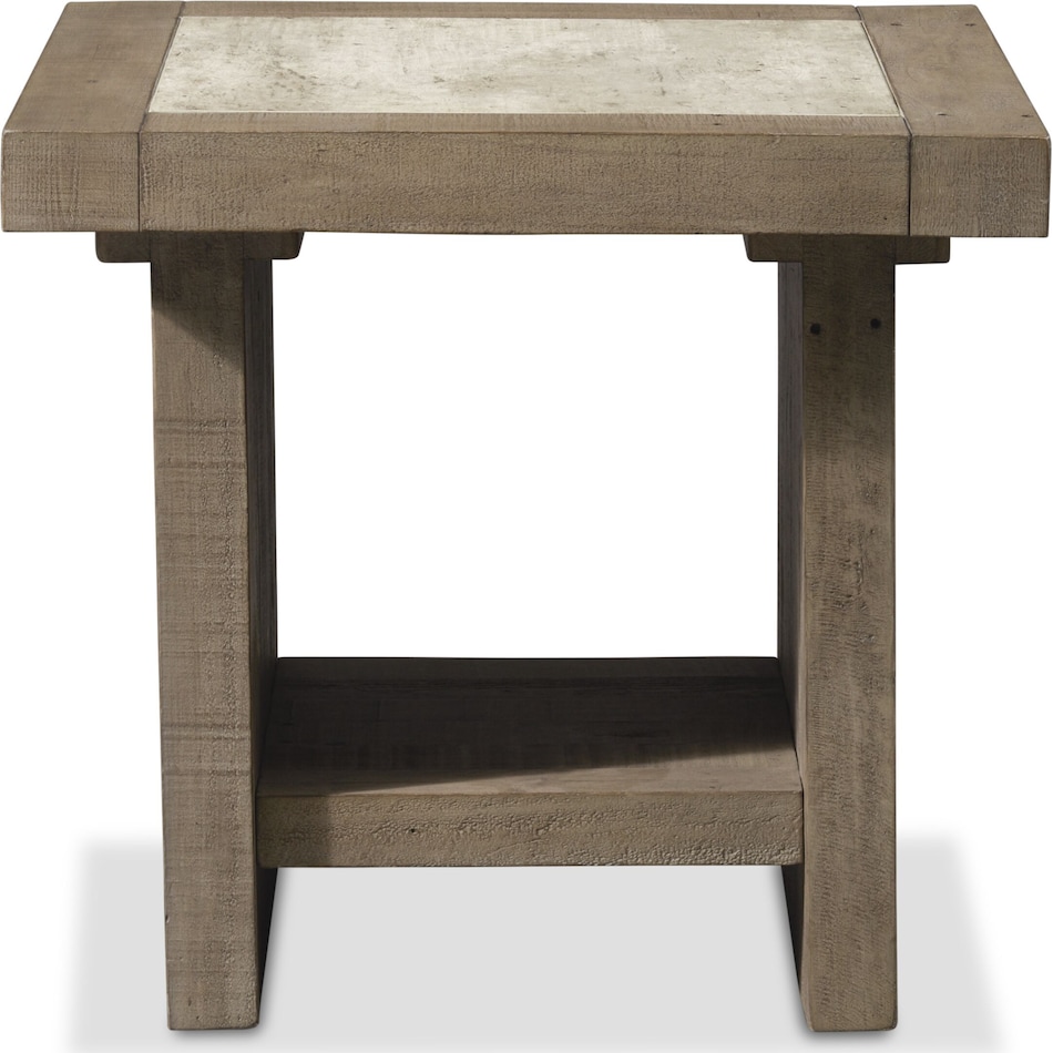 tucson gray end table   