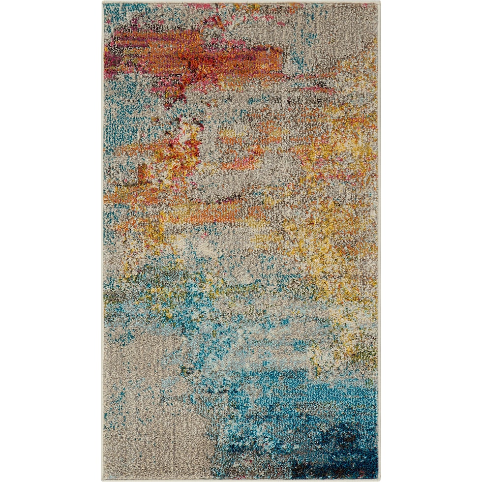 tulum multicolor area rug  x    