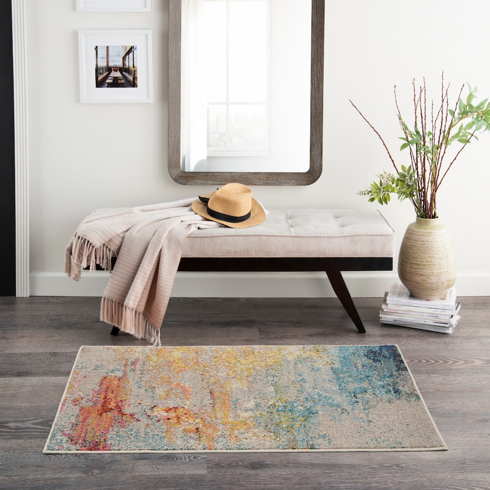 tulum multicolor area rug  x    