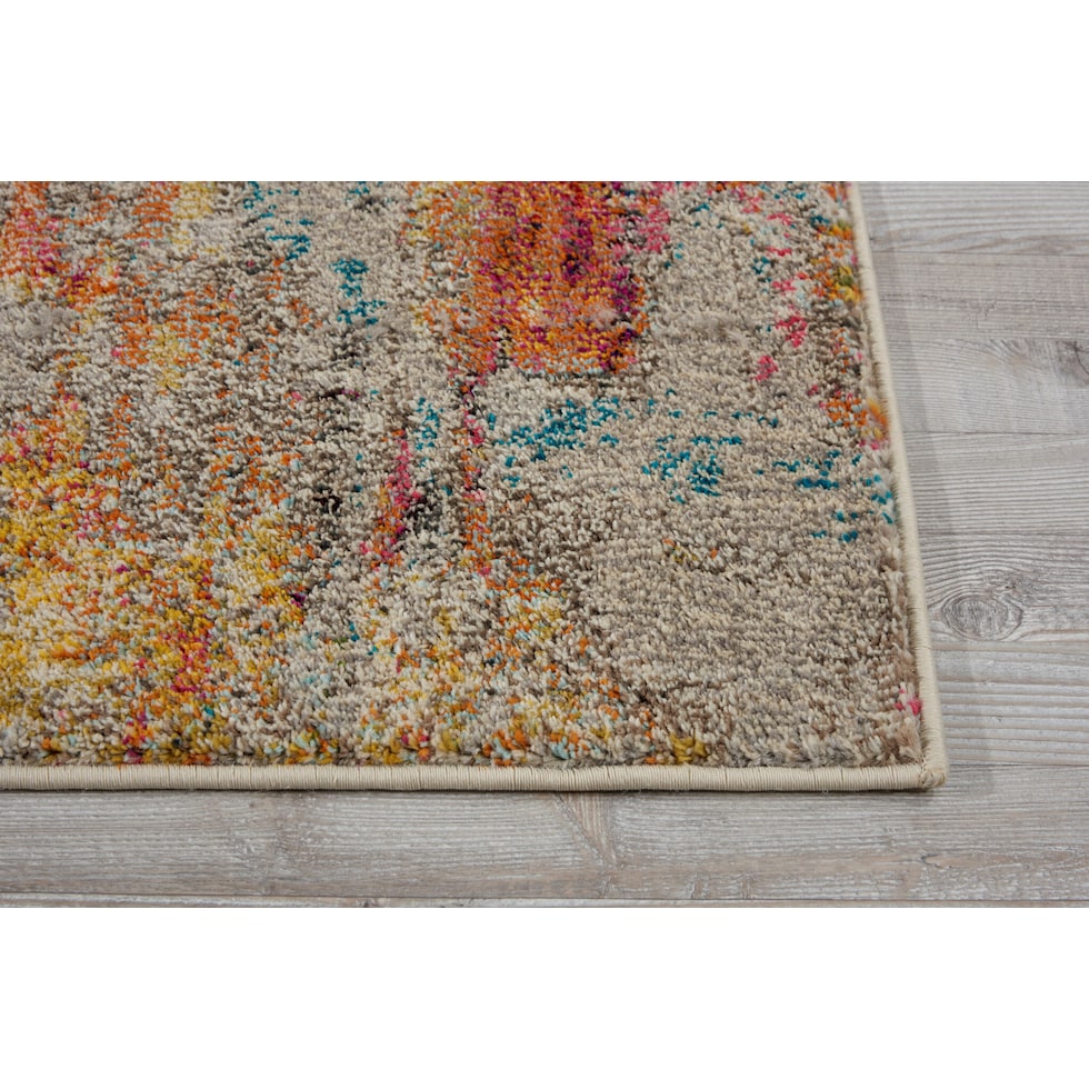tulum multicolor area rug  x    