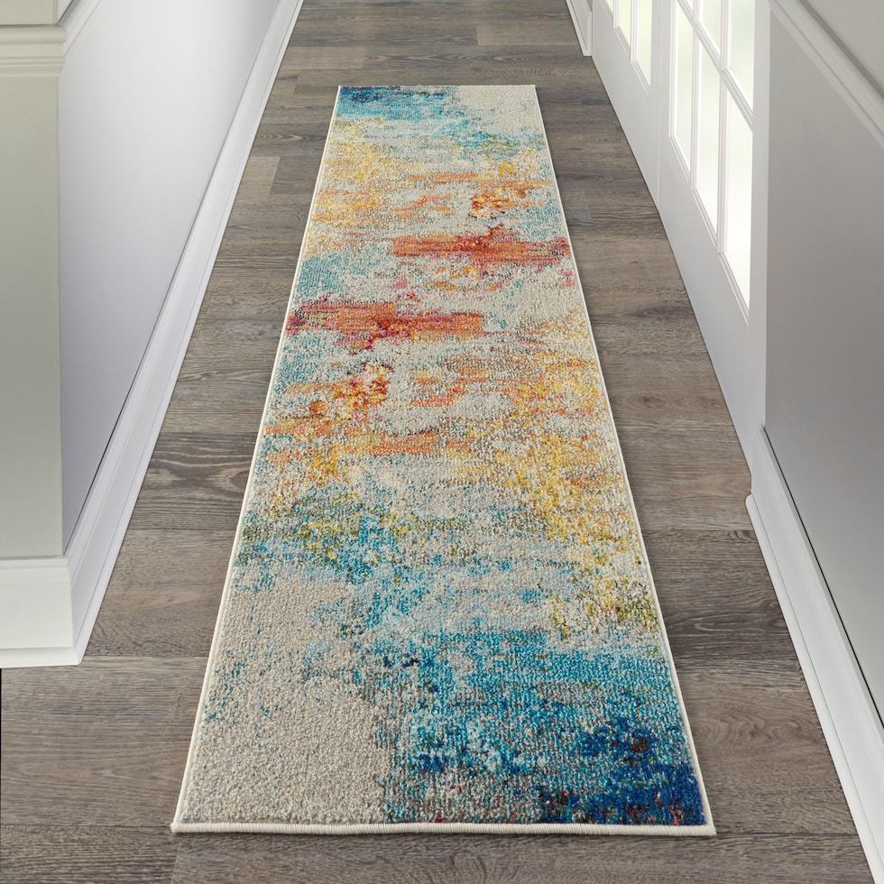 tulum multicolor area rug  x    