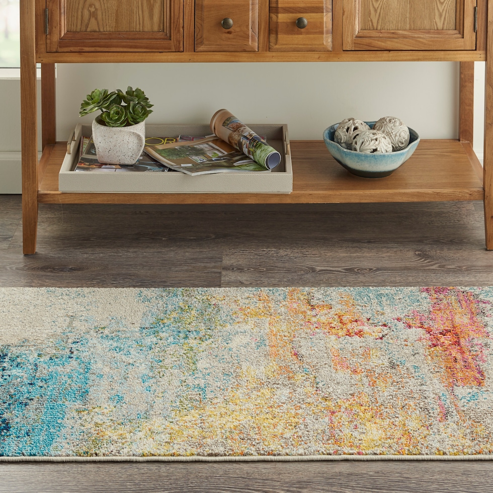 tulum multicolor area rug  x    