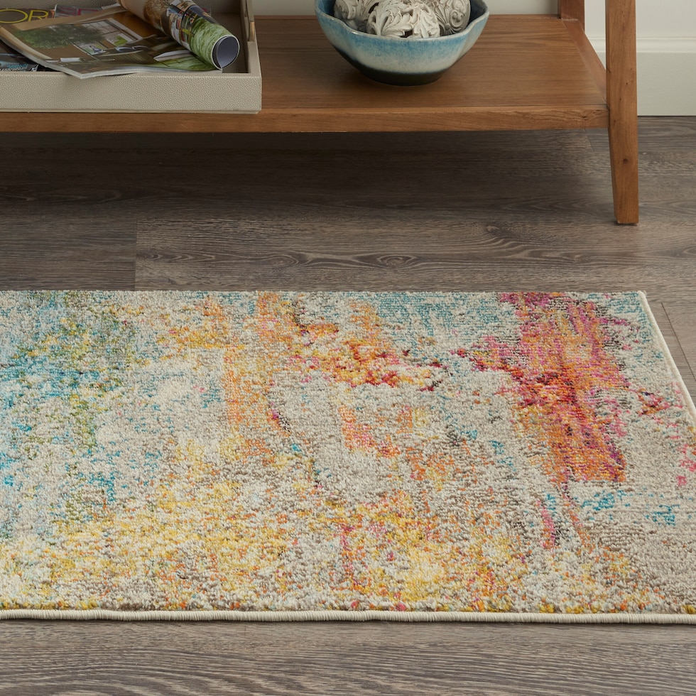 tulum multicolor area rug  x    