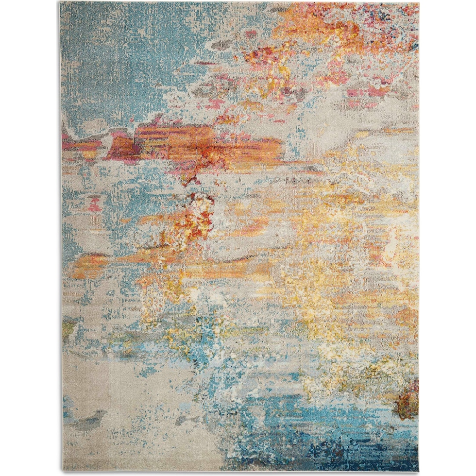 tulum multicolor area rug  x    