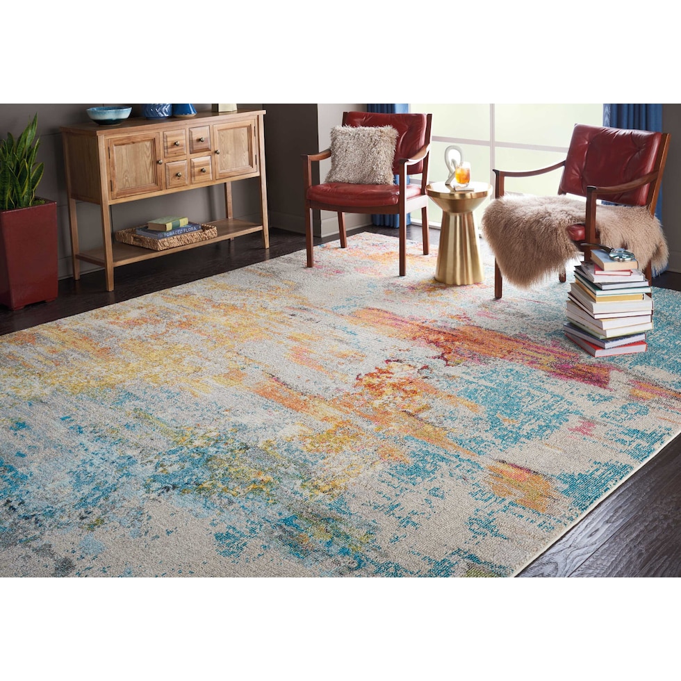 tulum multicolor area rug  x    
