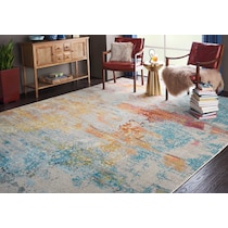 tulum multicolor area rug  x    