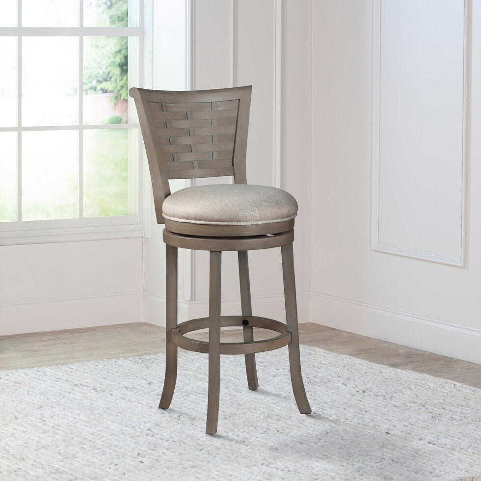 turin gray bar stool   