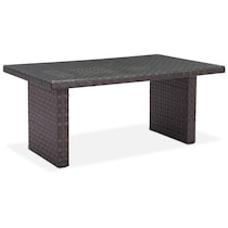 turner dining brown outdoor dining table   